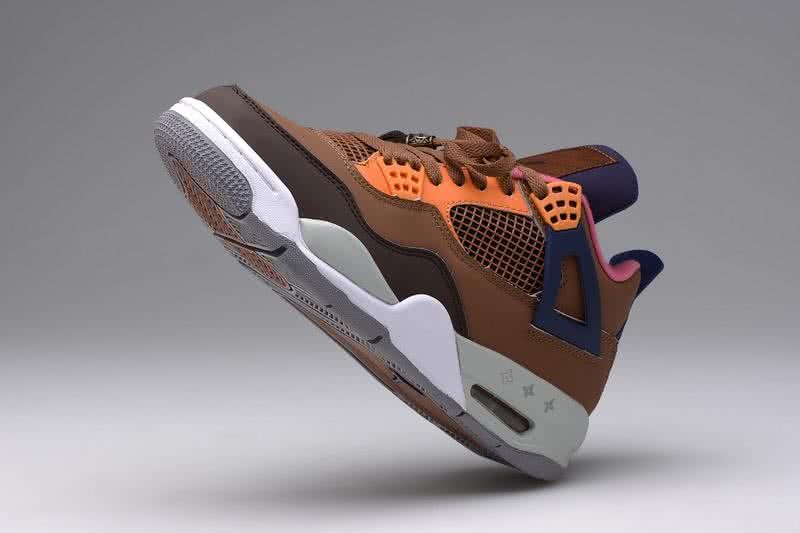 Air Jordan 4 Shoes Grey And Brown Men 6