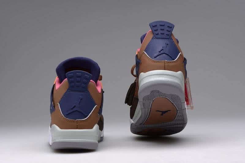 Air Jordan 4 Shoes Grey And Brown Men 5