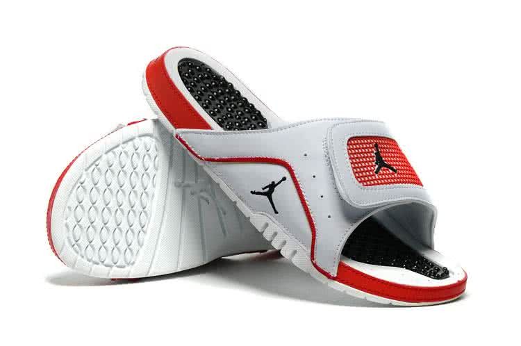 Air Jordan 4 Jordan Slipper White Red And Grey Men 1