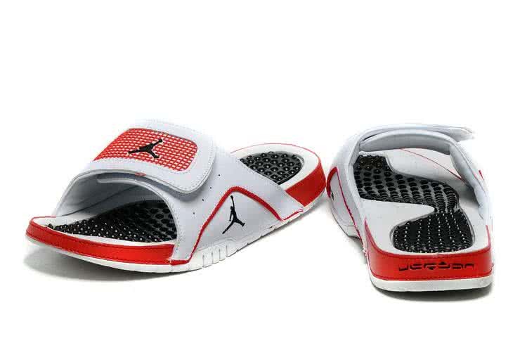 Air Jordan 4 Jordan Slipper White Red And Grey Men 5