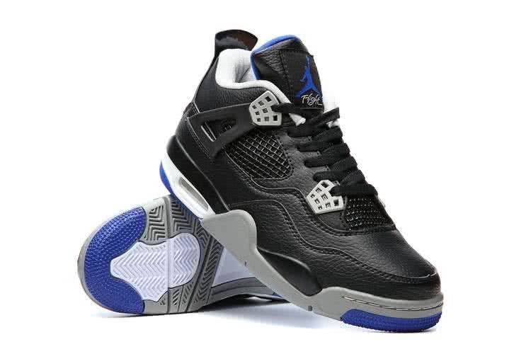 Jordan 4 Shoes Blue And Black Men 4