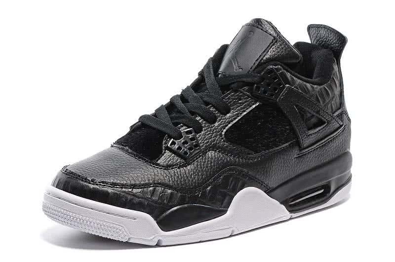 Air Jordan 4 Shoes Grey And Black Men 3