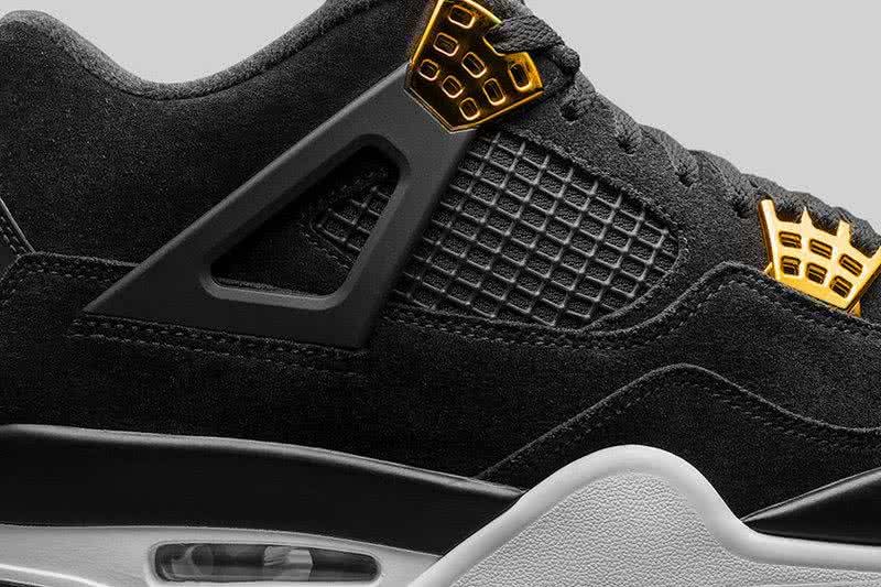 Air Jordan 4 Jordan Shoes Black And Gold Men 4