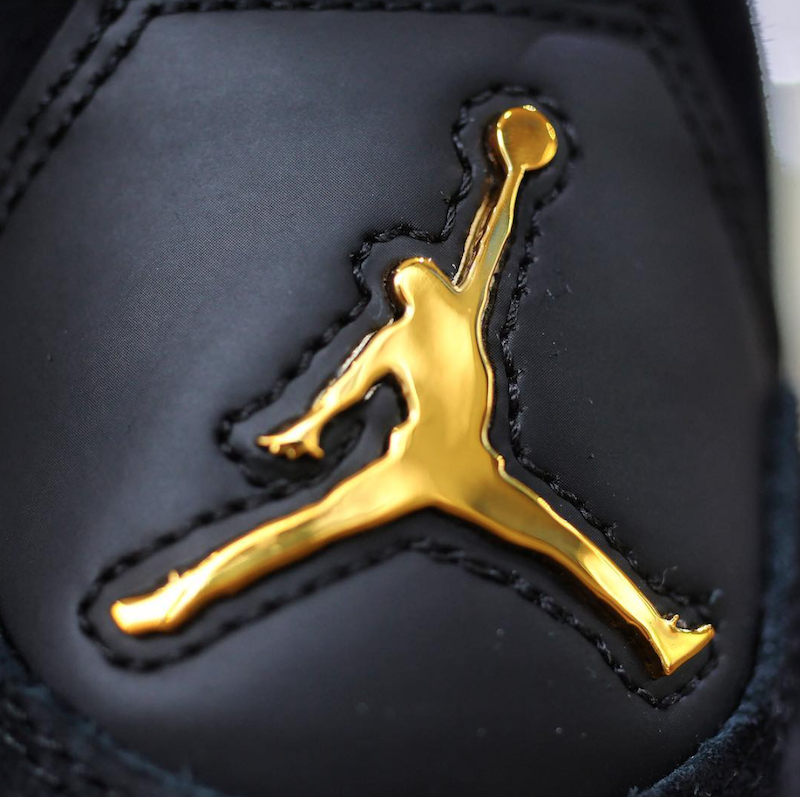 Air Jordan 4 Jordan Shoes Black And Gold Men 7