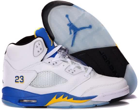 Air Jordan 5 Blue And White Men 1