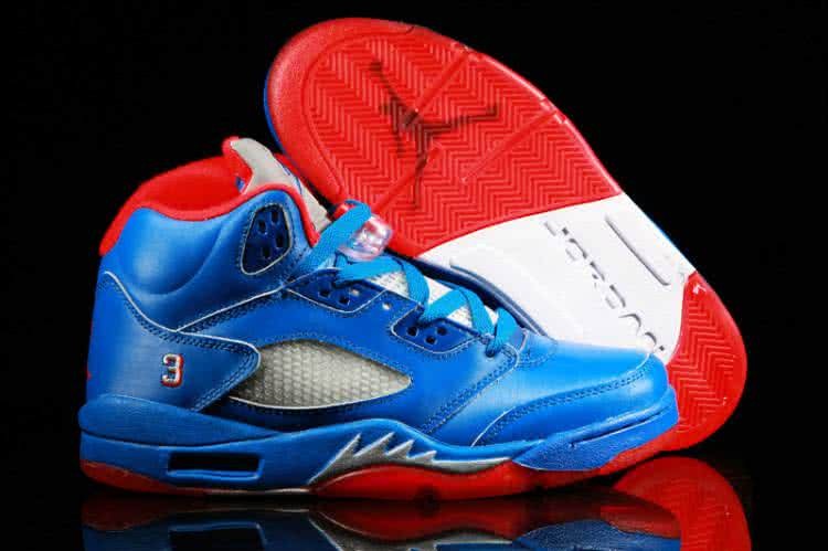 Air Jordan 5 Blue And Red Men 1
