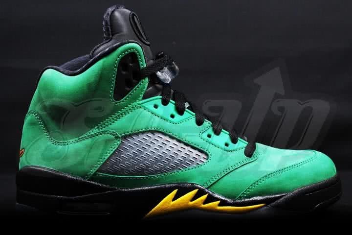 Air Jordan 5 Green And Black Men 1