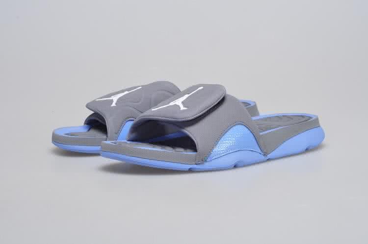 Air Jordan 5 Blue And Grey Slipper Men 2