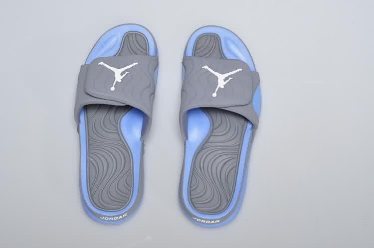 Air Jordan 5 Blue And Grey Slipper Men 3