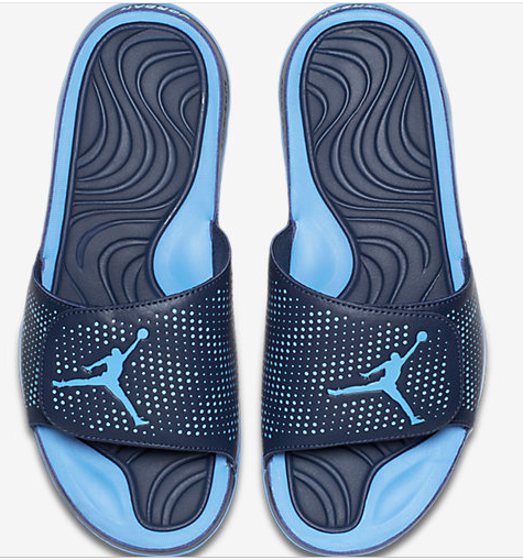 Air Jordan 5 Blue And Grey Slipper Men 2