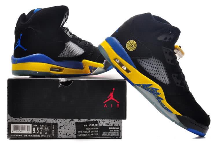 Air Jordan 5 Black And Yellow Men41-47 6