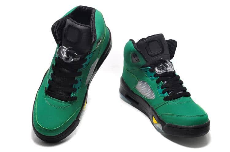 Air Jordan 5 Green And Black Men 3