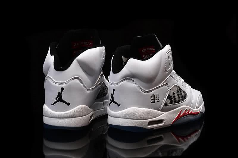 Air Jordan 5 White And Black Men 2