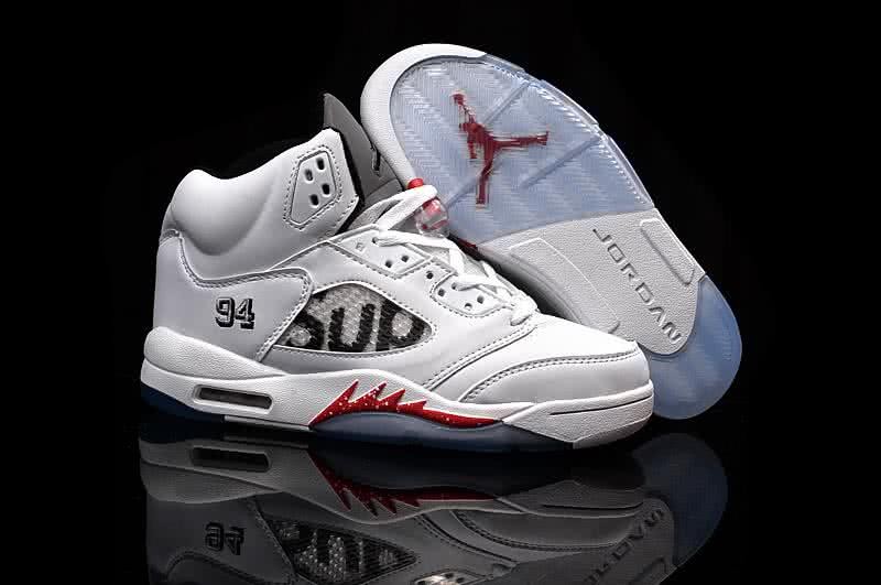 Air Jordan 5 White And Black Men 1