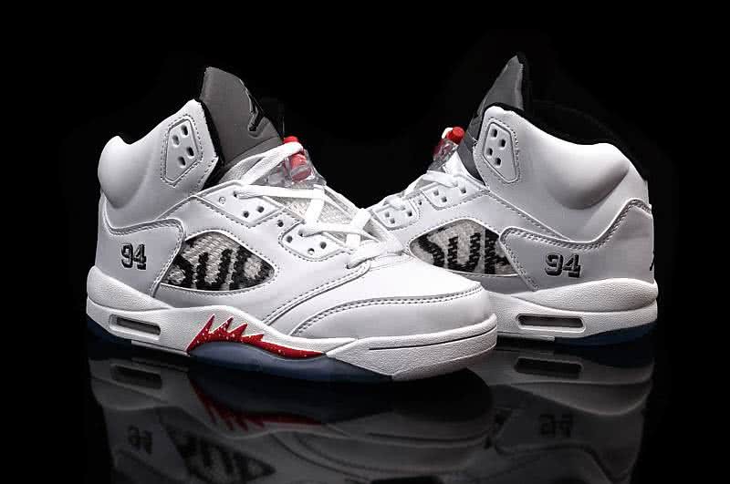 Air Jordan 5 White And Black Men 6