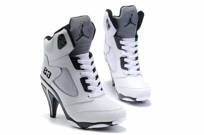 Air Jordan 5 Black And White Women 5