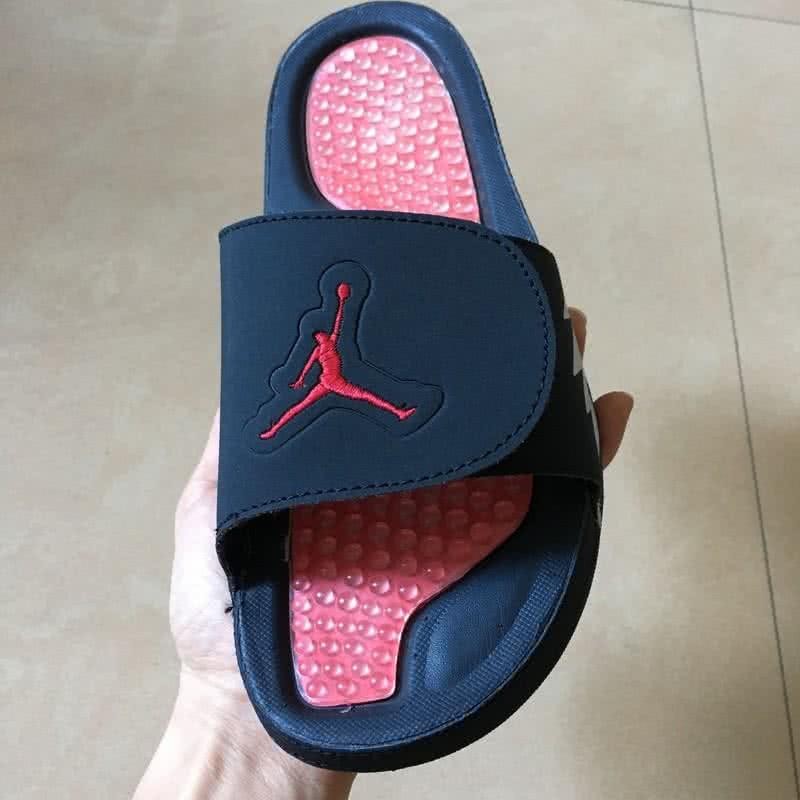 Air Jordan 5 Black And Pink Slipper Men 3