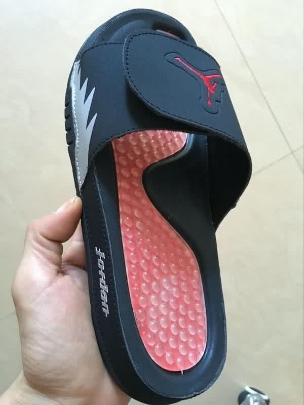 Air Jordan 5 Black And Pink Slipper Men 4