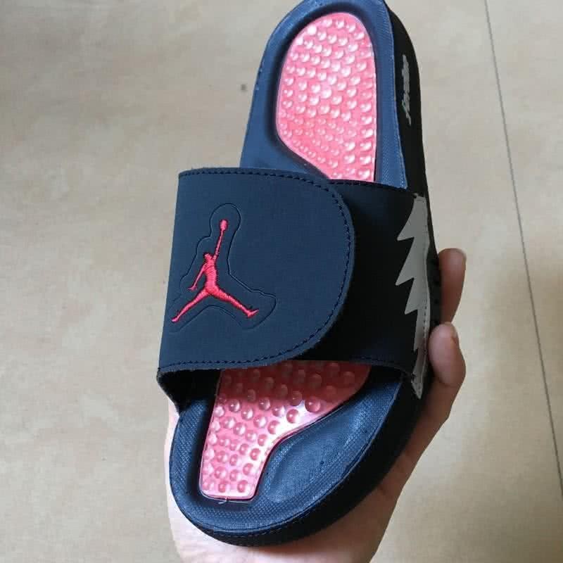 Air Jordan 5 Black And Pink Slipper Men 5