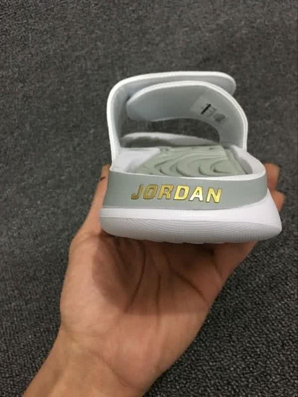 Air Jordan 5 White And Grey Slipper Men 2