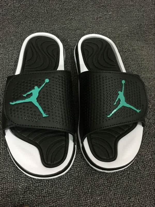Air Jordan 5 White Black And Green Slipper Men 1