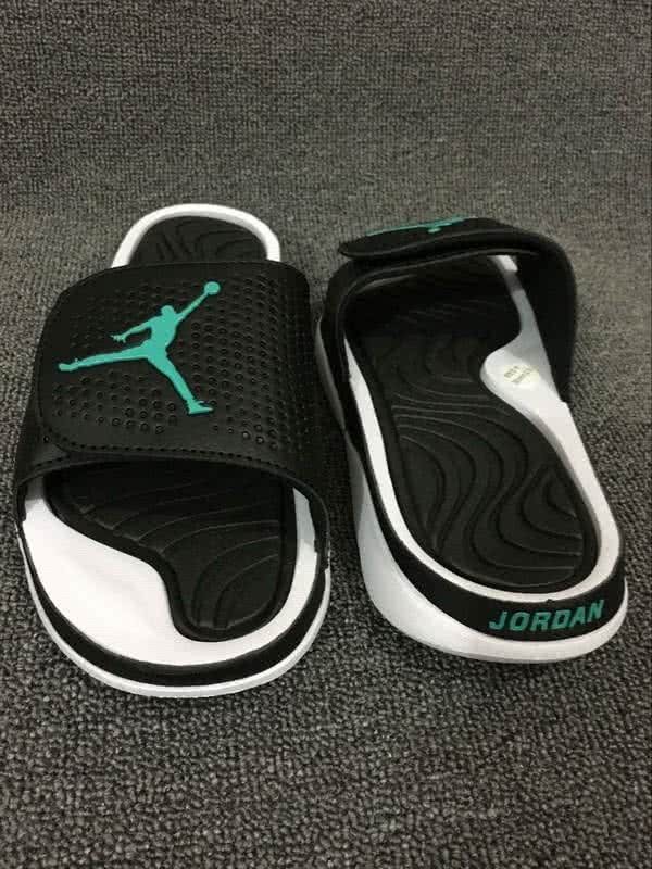 Air Jordan 5 White Black And Green Slipper Men 3