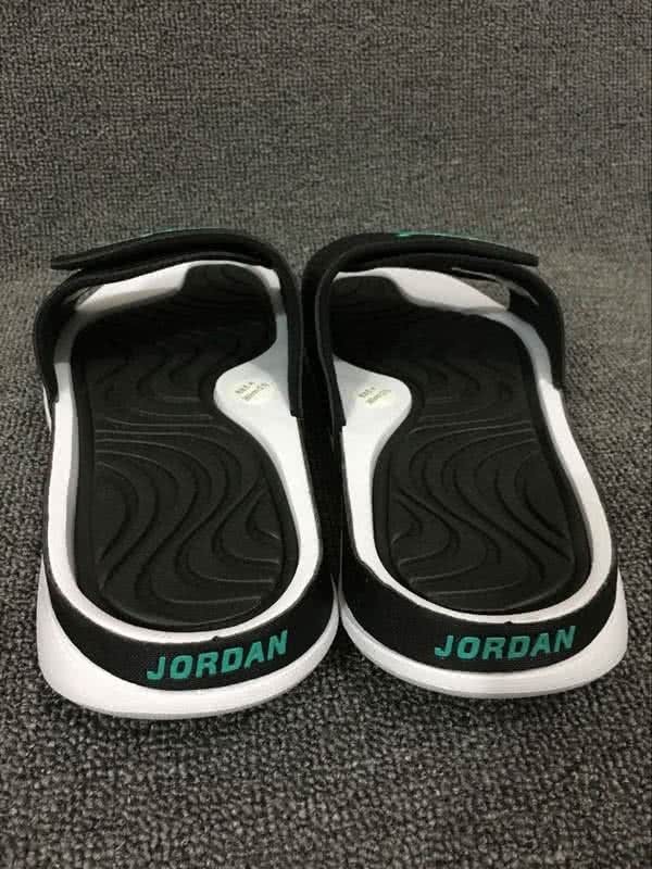 Air Jordan 5 White Black And Green Slipper Men 4