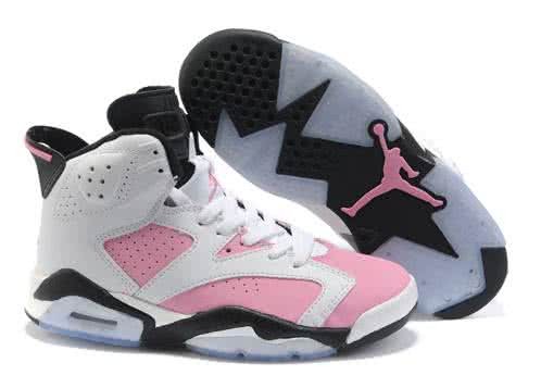 Air Jordan 6 Pink And White Men 1
