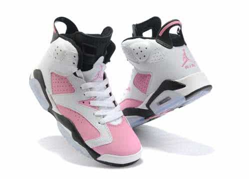 Air Jordan 6 Pink And White Men 2