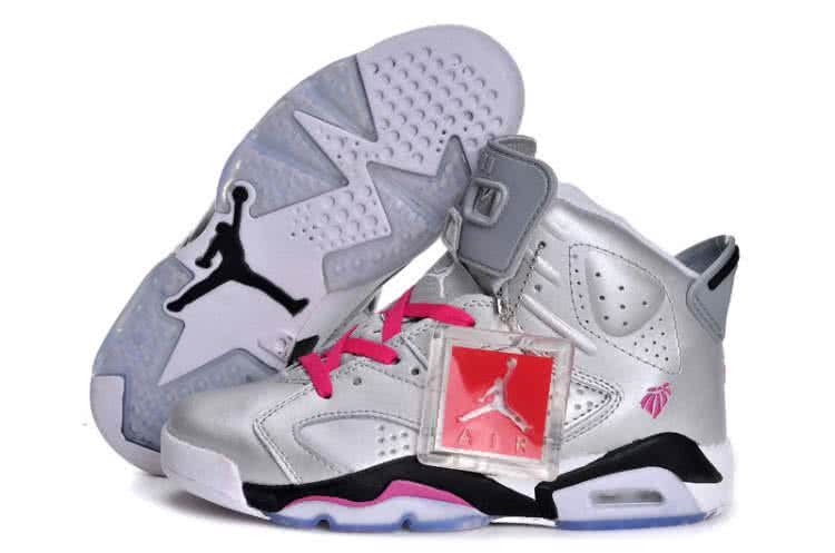 Air Jordan 6 Pink And Grey Women/Men 1