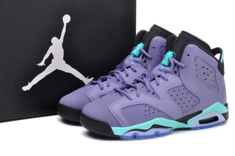 Air Jordan 6 Blue And Purple Women/Men 6