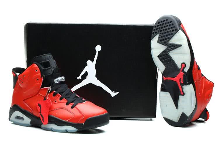 Air Jordan 6 Red And Black Men 5