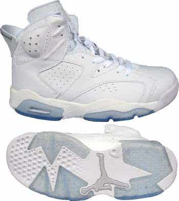 Air Jordan 6 Blue And White Men 1