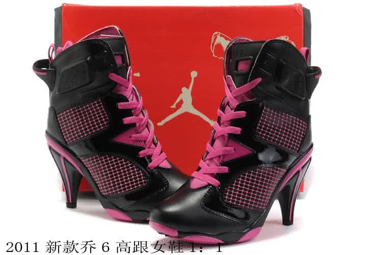Air Jordan 6 Red And Black Women 2