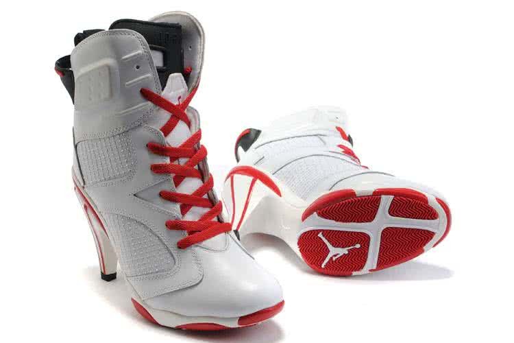 Air Jordan 6 Red And White Women 1