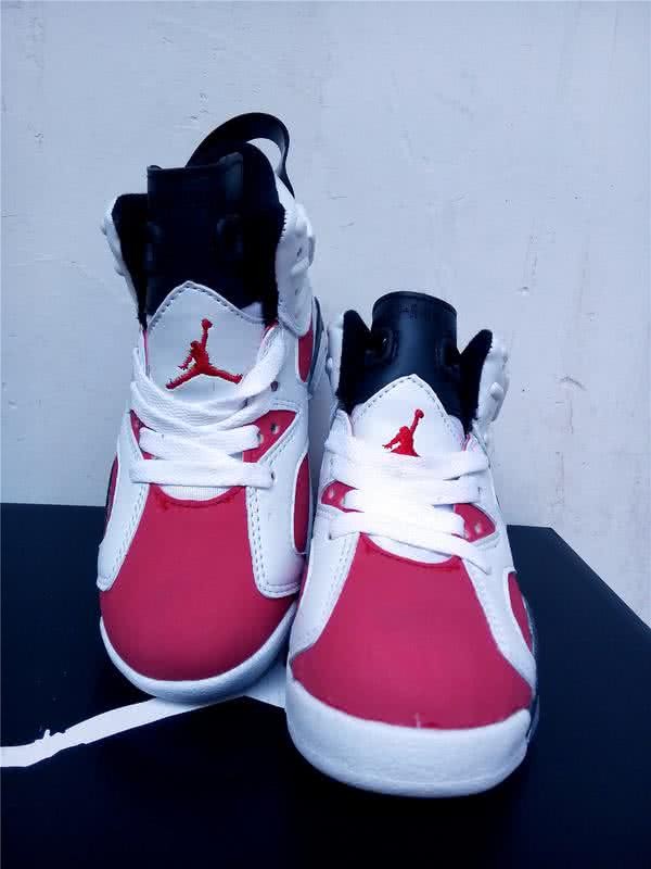 Air Jordan 6 White And Red Children 3