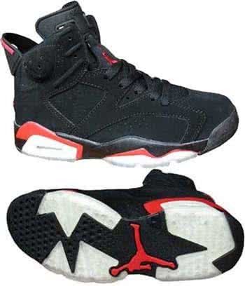 Air Jordan 6 Red And Black Men 4