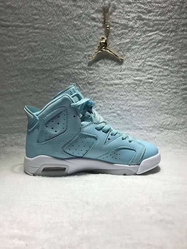 Air Jordan 6 Blue And White Women 1