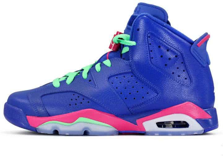 Air Jordan 6 Pink And Blue Men 1