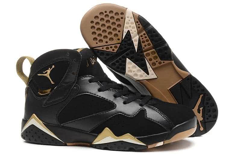 Air Jordan 7 Gold And Black Women 1