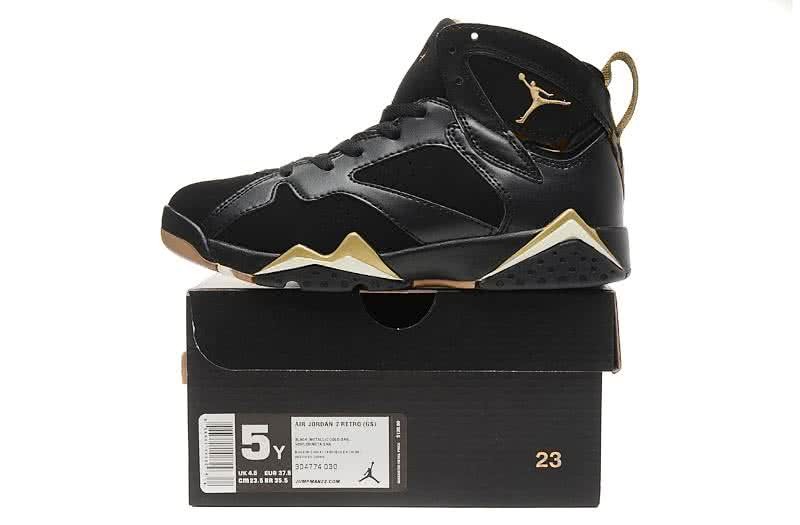 Air Jordan 7 Gold And Black Women 6