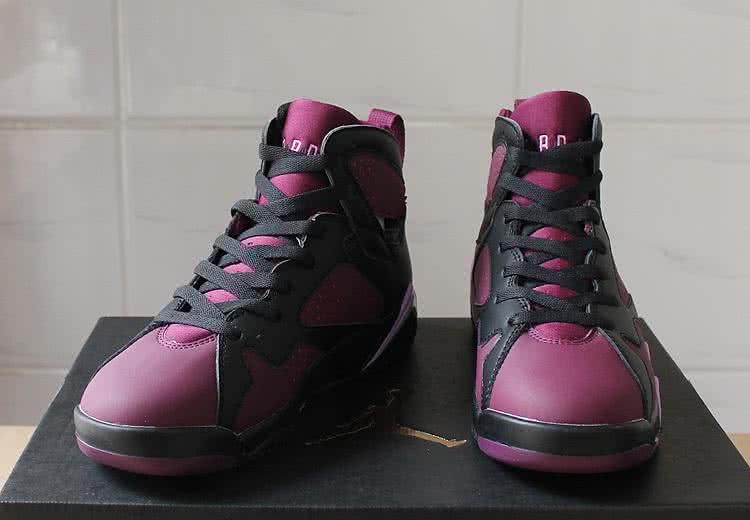 Air Jordan 7 Black And Purple Women 4