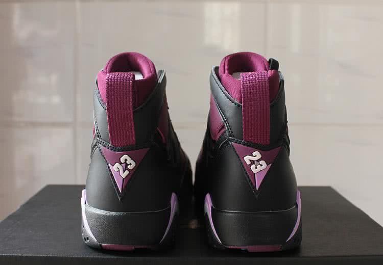 Air Jordan 7 Black And Purple Women 5