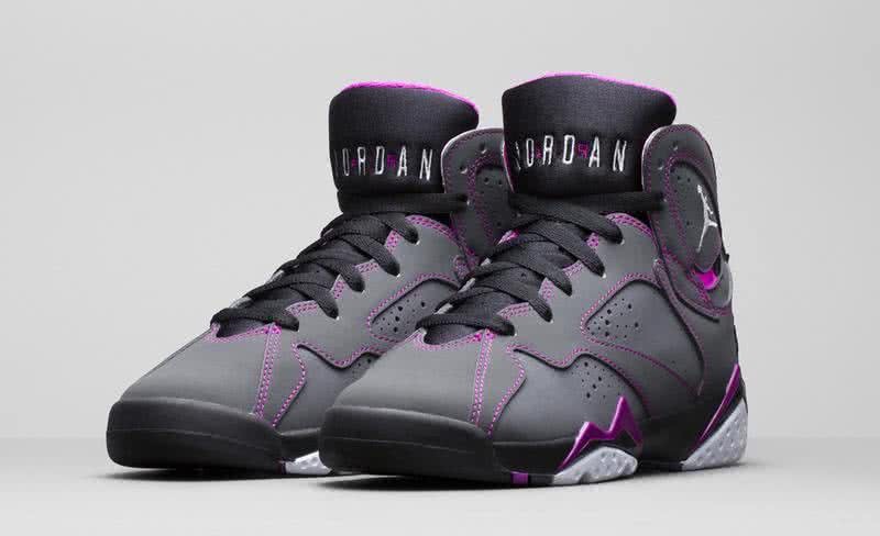 Air Jordan 7 Grey And Purple Women 3