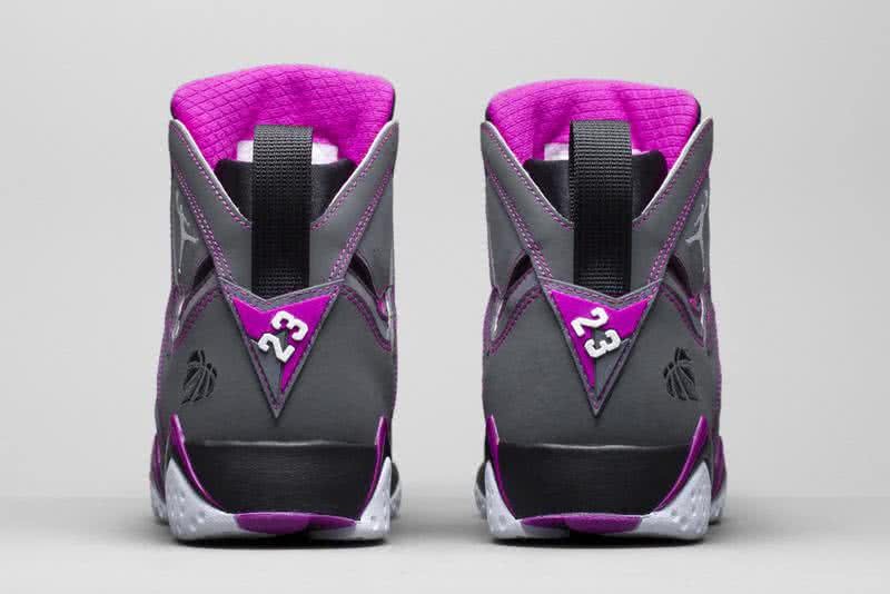 Air Jordan 7 Grey And Purple Women 2