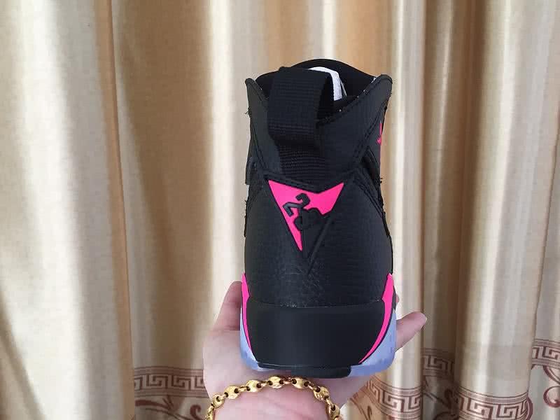 Air Jordan 7 Black And Pink Women 3