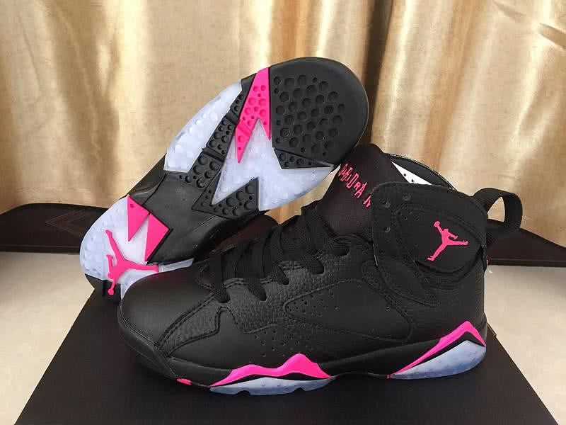 Air Jordan 7 Black And Pink Women 1