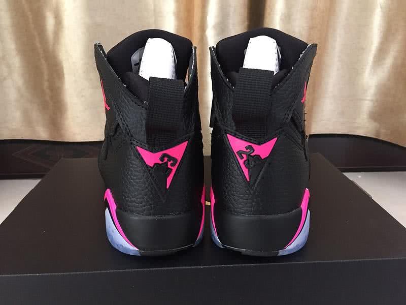 Air Jordan 7 Black And Pink Women 7