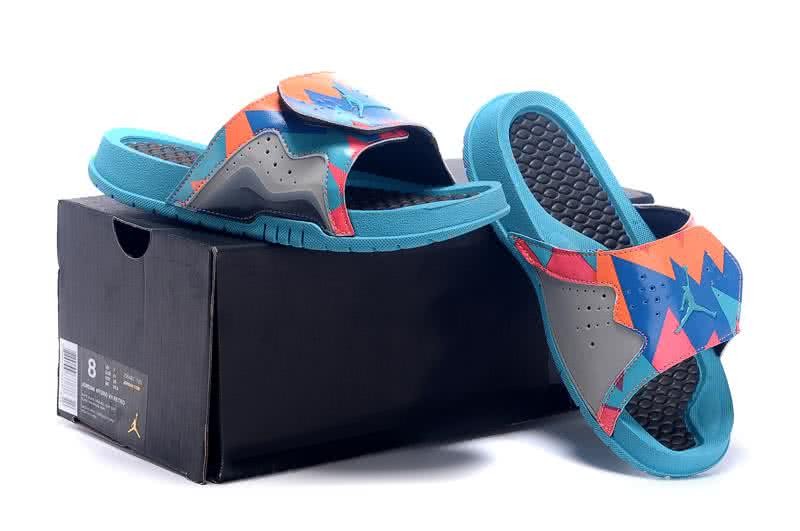 Air Jordan 7 Comfortable Slipper Blue Women 6
