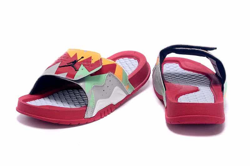 Air Jordan 7 Comfortable Slipper Red And White Women 3